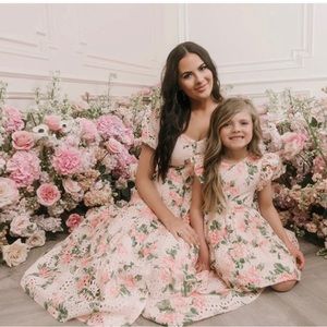 Rachel Parcell floral cotton eyelet dress